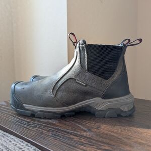 Avenger Ripsaw Romeo Black Leather Waterproof Pull-on Work Safety Boots